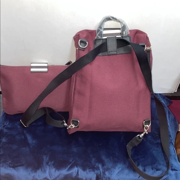 Henri Bendel Convertible Backpack W/Pouch - Picture 3 of 11